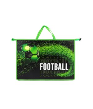 Папка для тетр А3 Зеленый мяч с ручками пластик ПТР-8963