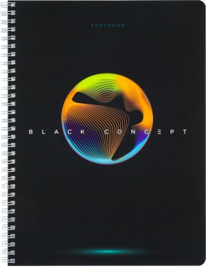 Тетрадь  96л А4 Клетка АБСТРАКТНЫЙ КОНЦЕПТ софт-тач Спираль 96-8365