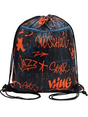 Мешок для сменной обуви 1 отд с карм СТИЛЬНЫЕ ГРАФФИТИ МО-5444