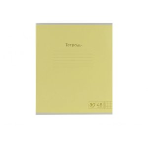 Тетрадь  48л Клетка PASTEL ЖЕЛТАЯ 48-8858