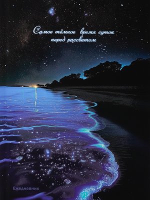 Ежедневник 128л недатир А5 СВЕТЯЩЕЕСЯ ПОБЕРЕЖЬЕ софт-тач песок глянц 128-9906