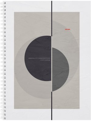 Тетрадь  96л А4 Клетка Абстрактная композиция-1 Спираль 96-2339