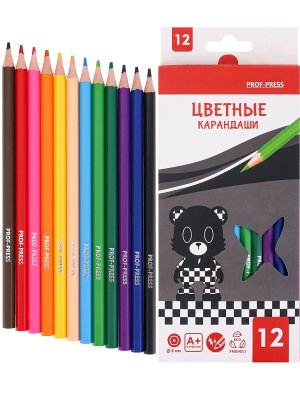 Карандаши 12цв пластик 2М BE BEAR КЦ-9299