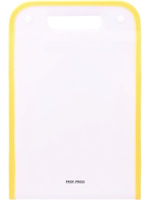 Папка для документов 24*37,8см А4 13 отделений на кнопках желтая ПО-0815