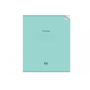 Тетрадь  96л А4 Клетка цв пластик обл plastic cover ПАСТЕЛЬ GREEN 96-1311