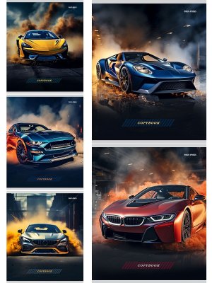 Тетрадь  48л Клетка Машины и скорость мелован 48-4805