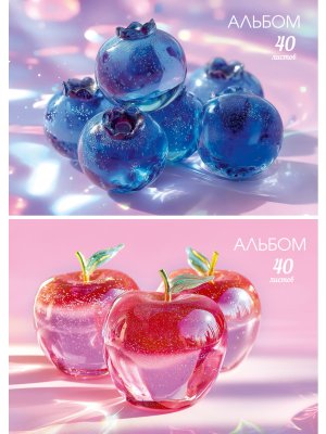 Альбом  40л СТЕКЛЯННЫЕ ПЛОДЫ 2 диз в спайке гребень А40-0229