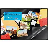 Настольное покрытие 38*59см Черный с прозрач клапаном 194914