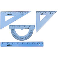 Набор чертежный малый прозр тонирован 256255