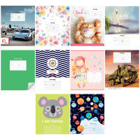 Тетрадь  18л Клетка Микс Ассорти Т18к_29882