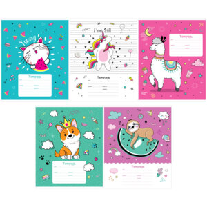 Тетрадь  12л Клетка Рисунки The cuties Т12к_29832