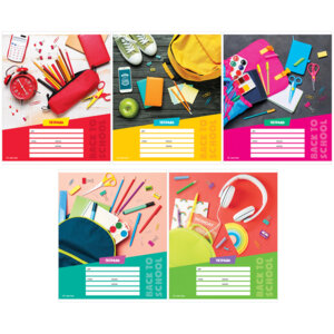 Тетрадь  12л Линия Школьный микс Яркий Т12л_35177