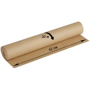 Крафт бумага 420мм*20м  в рул для уп 78г/м2 293714