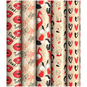 Упаковочная бумага крафт 70*100см Женский стиль 70г/м2 асс К100_46611