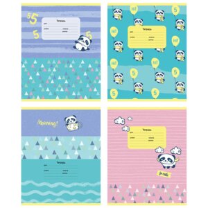 Тетрадь  18л Линия Маленькая панда асс эконом Т5ск18 10005