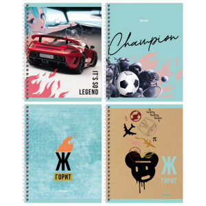 Тетрадь  48л Клетка Пошла Жара Спираль Т5гр48 11048