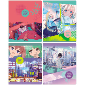 Тетрадь  40л Клетка Hello new day Т5ск40 11056