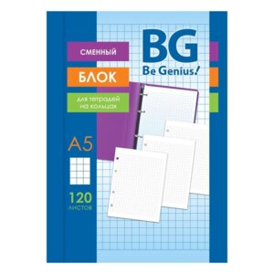 Сменный блок 120л А5 белый пленка т/у  с вкладышем СБ5ту120 12347