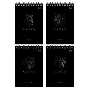 Блокнот  60л А6 Just black Спираль Б6гр60 07052