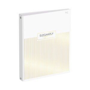 Тетрадь на кольцах 120л А5 Minimal глянц тиснение фольгой ТТ5к120_лг_тф 08668