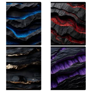 Тетрадь  48л Клетка Marble глянц  микро sandy-touch лак Т5ск48_лг_вл 60308