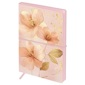 Ежедневник 176л датир 2026г А6+ Ornament Персиковый цв срез с резинкой кожзам DdА6+_09808