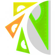 Треугольник 30° 16см пластик прозрач флуоресц с транспортиром асс ТК01