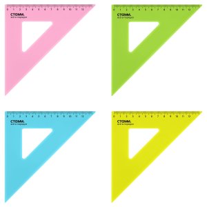 Треугольник 45° 12см прозрач флуор асс ТК44