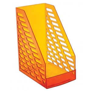 Лоток для бумаг вертикальный XXL тонирован оранжевый ЛТ906