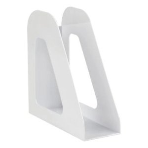 Лоток для бумаг вертик Фаворит белый ширина 90мм ЛТВ-30497