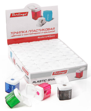 Точилка 1 отв с контейнером пласт BBp_10039