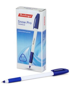 Ручка шар Синяя Triangle Snow Pro  0,7мм, грип CBp_70862