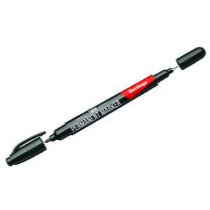 Маркер перм 0,5/1мм двухсторонний Черный пулевид BMd_07101