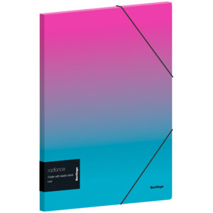 Папка на резинке А4 Radiance 600мкм розовый/голубой градиент с рис FB4_A4002