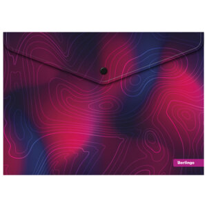 Папка конверт на кнопке А4 180мкм Terrain с рис EFb_A4S09