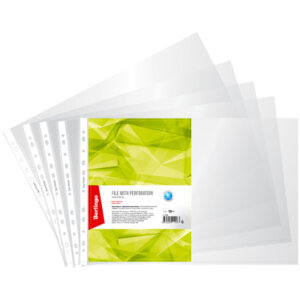 Папка вкладыш с перф А3 40мкм глянц горизонтальная S_1403