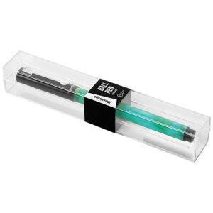 Ручка шар 0,7мм Синяя подарочная Fantasy корп бирюзовый акрил CPs_70502