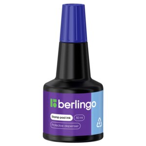 Штемпельная краска 30мл синяя KKp_30002