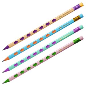 Карандаш ч/г HB Metallic Ergo пластик трехгран заточ с ластиком BP01329