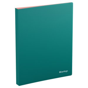 Папка на 4 кольцах Soft Touch Pro A4 25мм 700мкм D-кольца с внутр карм Зеленая RB4_4D931