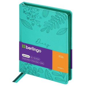 Ежедневник 184л датир А5 2026г Starlight S металлик срез зеленый кожзам DD6_84502