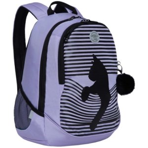 Рюкзак 2 отд 3 кармана 29*40*20см анатомич спинка Лаванда RD-240-1/1