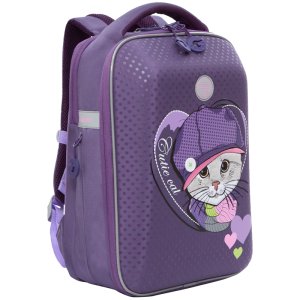 Ранец 2 отд 27*39*17см Grizzly 1 карм анатом спинка Фиолетовый RAp-290-3/2