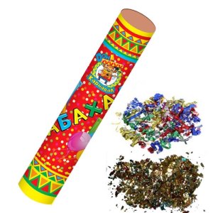 Хлопушка Бабахалка ассорти и серпантин Х-1526