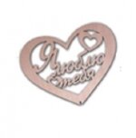 Топпер Я люблю тебя в сердце средний 15*12см береза Т-1207