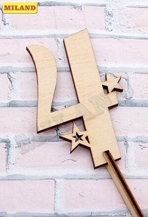 Топпер Цифра 4 5,7*8 ТР-2754