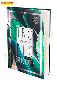 Cкетчбук 64л А4 Тропики ляссе 100г 64-1669