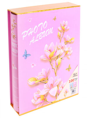 Фотоальбом на 100 фото 13х18см Элегантный Цветок Магнолия АФ-8862