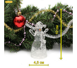 Фигурка новогодняя Веселый снеговик Т-6473