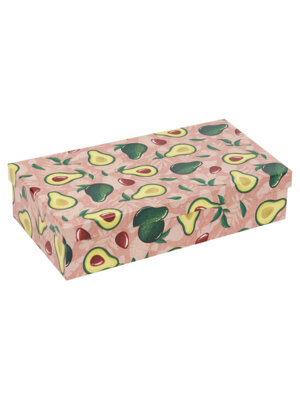 Одинарная прямоугольная коробка Авокадо 15х9,5х6см КОР-8540